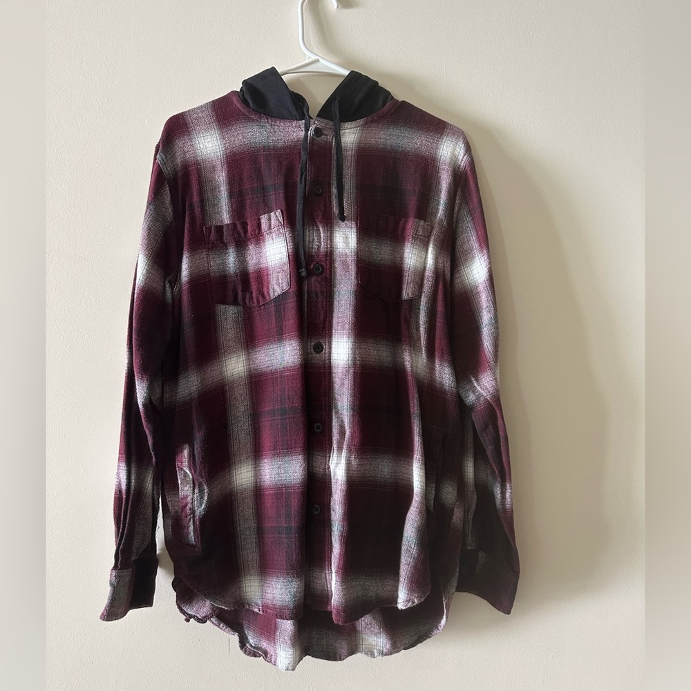 Men’s PacSun plaid hoodie.  100 percent cotton!  Offers welcome!